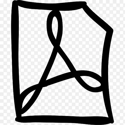 Adobe Reader文件概述了草图图标