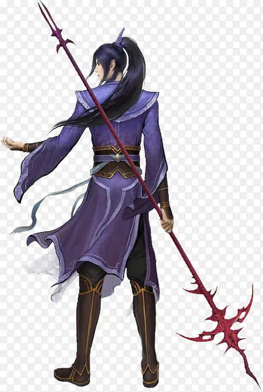 紫色衣服公子