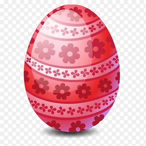 红色的复活节蛋easter-egg-icons