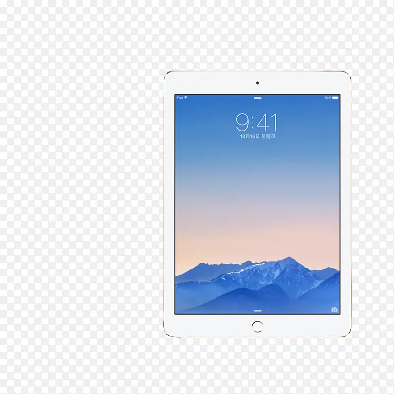 高清摄影白色的ipad
