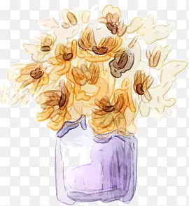 手绘艺术室内花朵