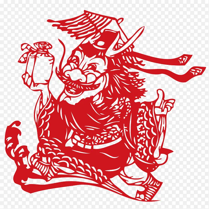 龙剪纸