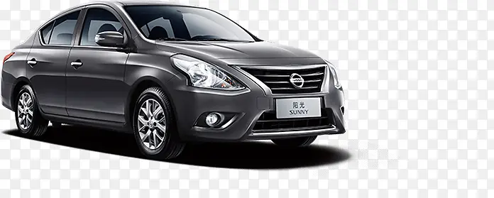 尼桑灰色汽车