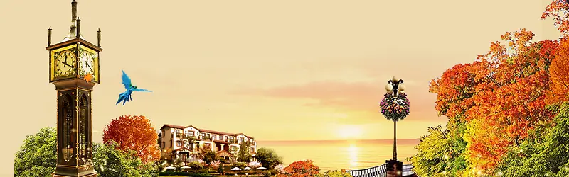欧式风景海报