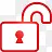 锁解锁super-mono-red-icons