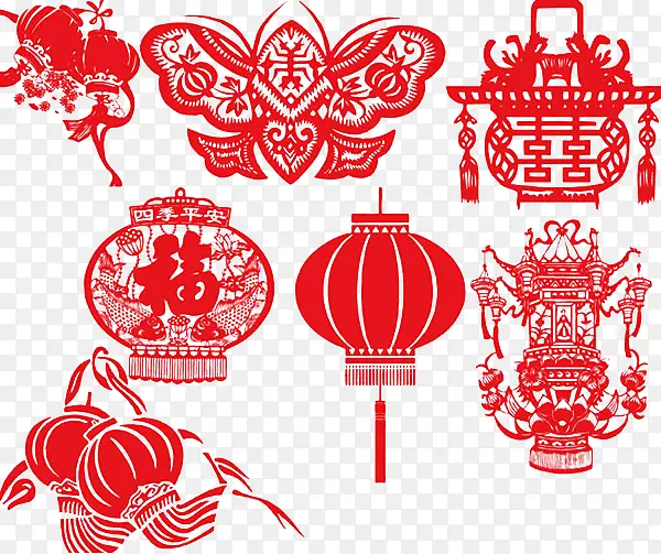各类剪影设计素材