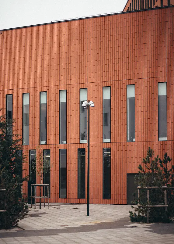 时尚现代红色建筑