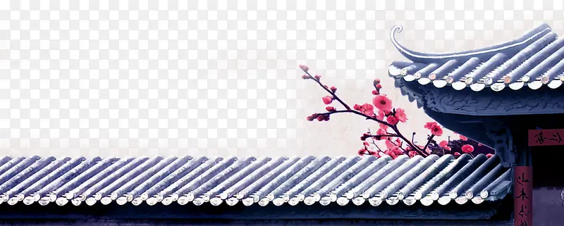 中秋节古典梅花海报