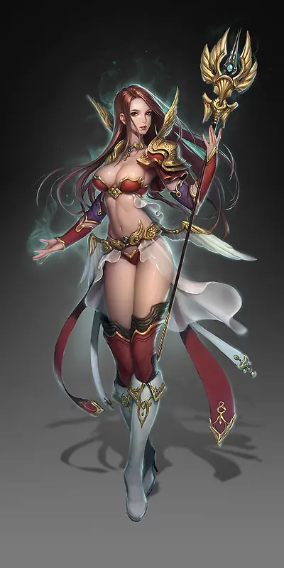 施法美女网游人物