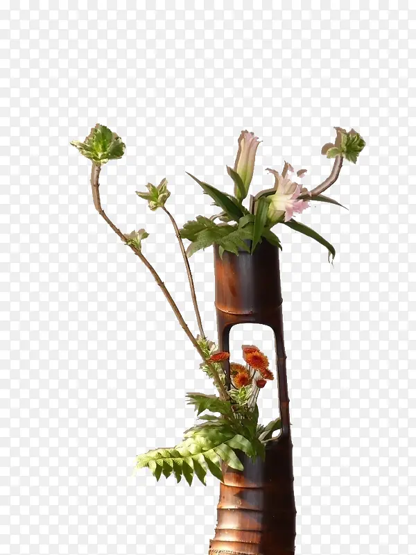 竹筒插花