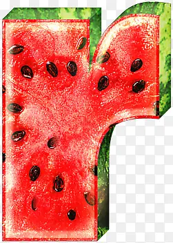 西瓜字母r