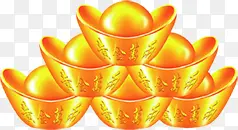 手绘黄金新年装饰