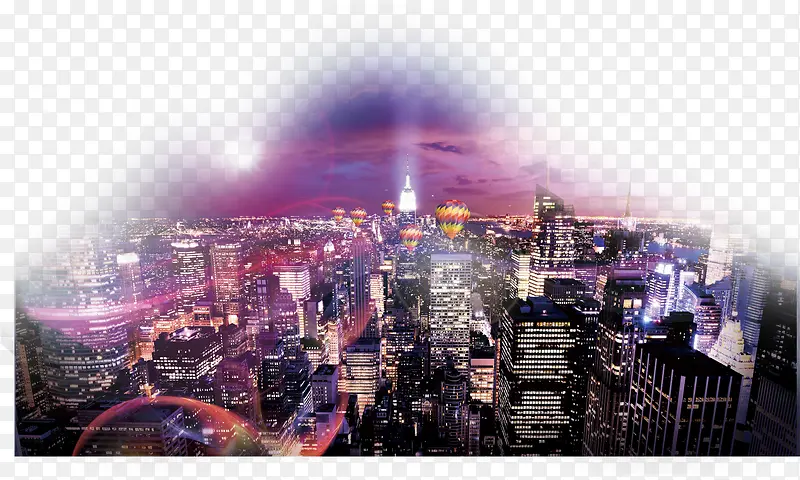 城市夜景素材PNG图片素材下载_图片编号11113365-PNG素材网