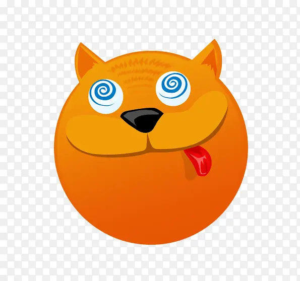 卡通猫头