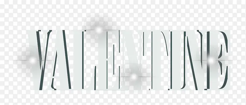 白色英文立体字