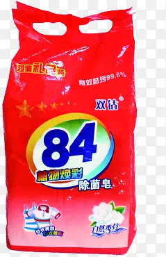 红色84除菌皂包装
