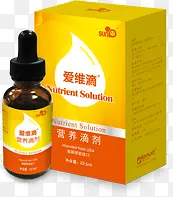 爱维滴营养滴剂黄色包装