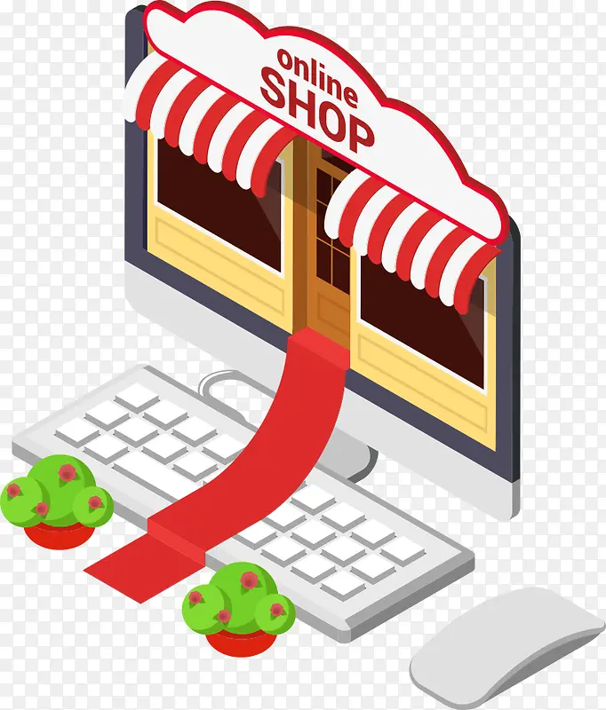 矢量网店概念创意PNG图片素材下载_图片编号11140056-PNG素材网