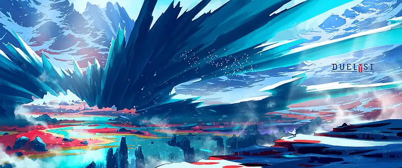 水彩手绘奇观异景