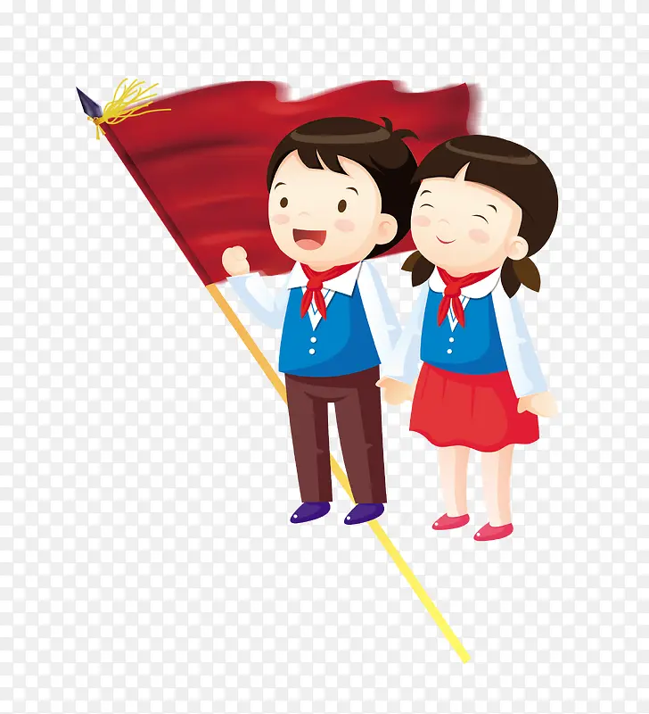 开学季  学生  欢乐  卡通
