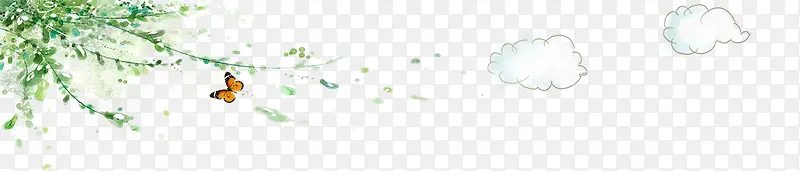 绿色的树的一角