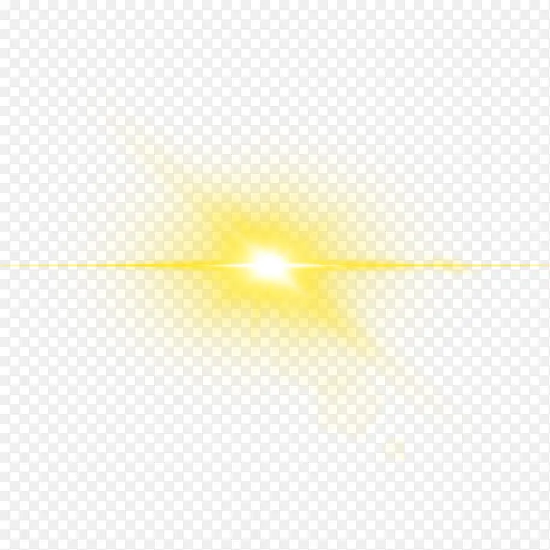 星光发光黄色光效免扣PNG