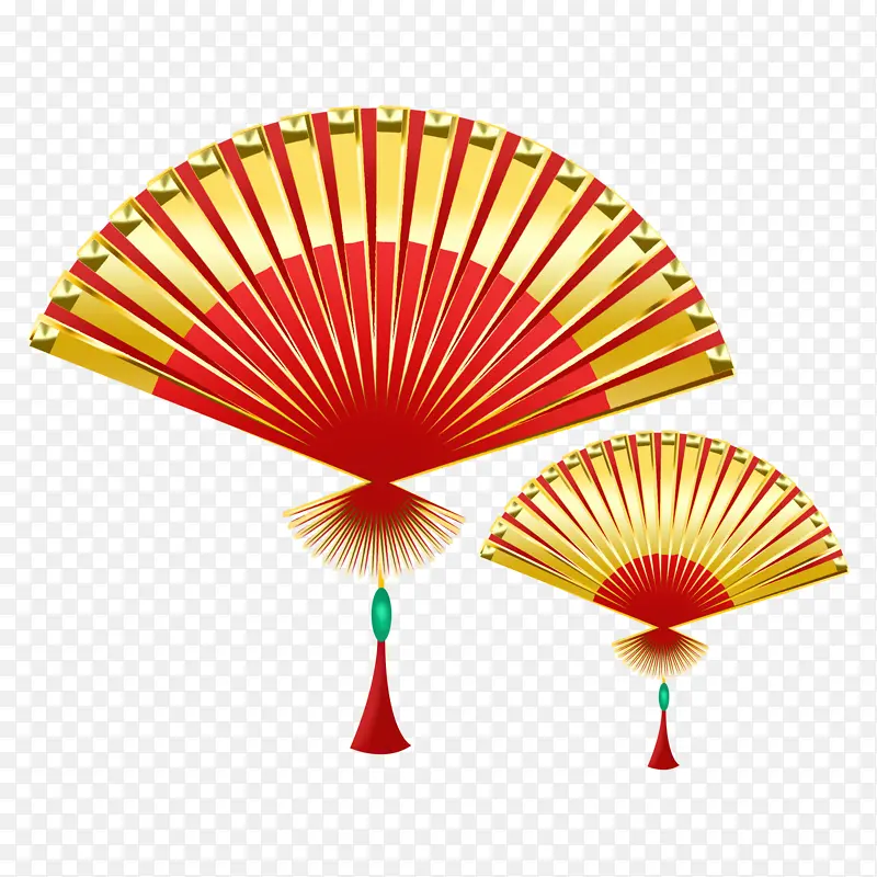 新年中国风金属扇子