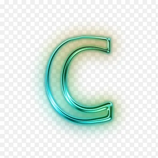 绿色特效字母c