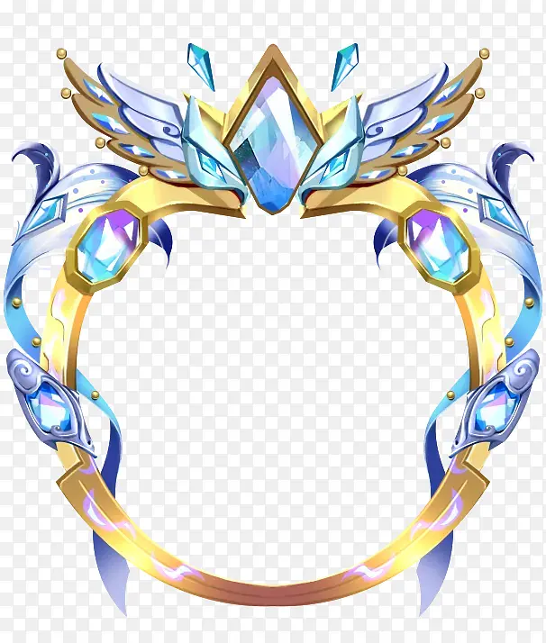 蓝色宝石头像框