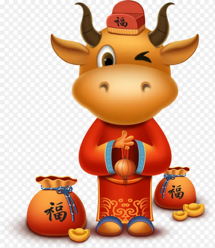 卡通牛年元素09PNG图片素材下载_图片编号11153269-PNG素材网