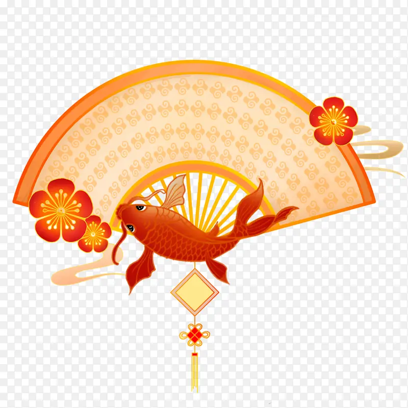 扇子新年喜庆