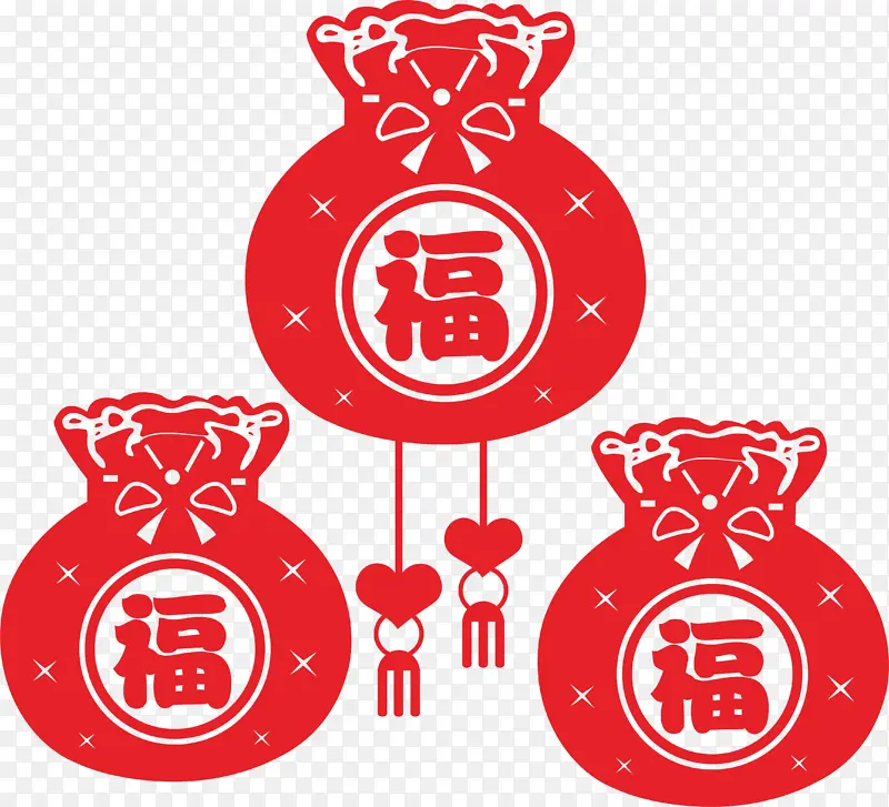 新年福袋矢量图