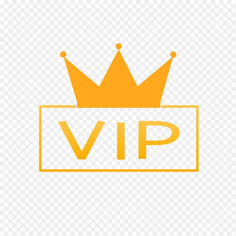 金色皇冠VIP字母