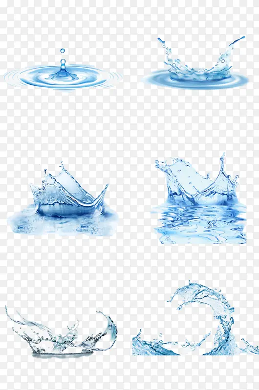各种水滴飞溅素材