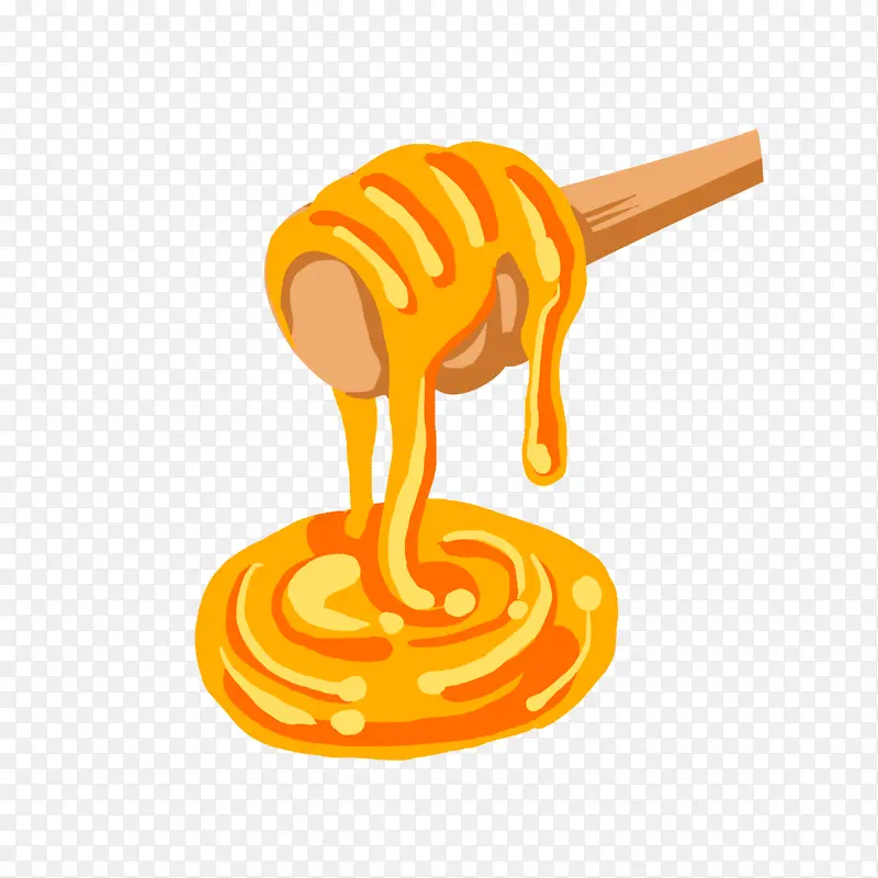 手绘美味蜂蜜画布