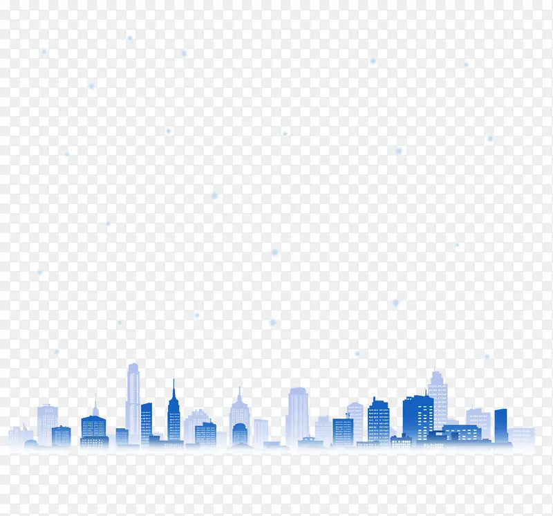 城市建筑半透明背景素材
