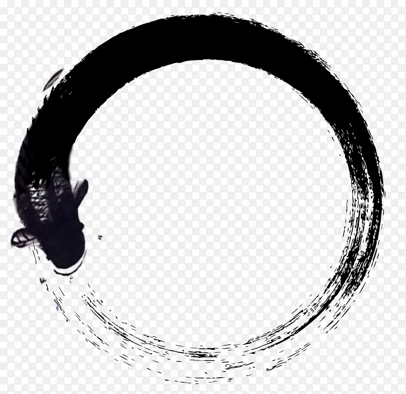 黑色鲤鱼边框
