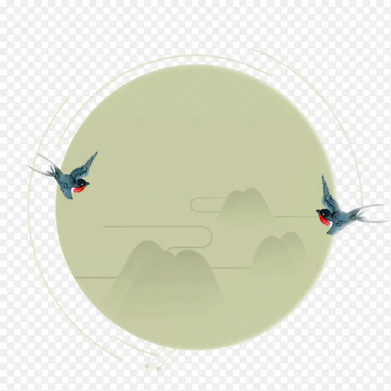 古风小清新边框绿色边框