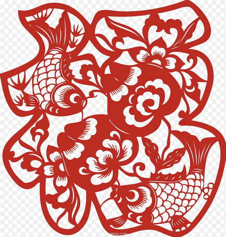 春节福字剪纸福字PNG图片素材下载_图片编号11162689-PNG素材网
