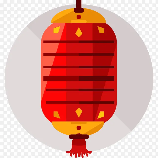 长灯笼 卡通 图标 免扣