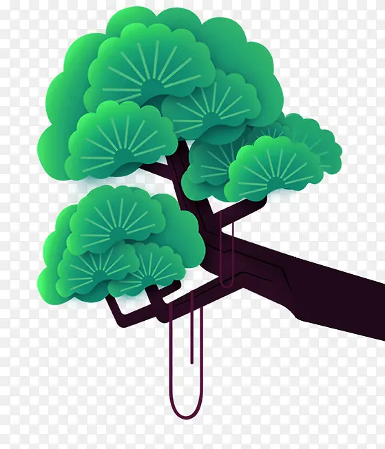 中式手绘插画树木PNG图片素材下载_图片编号11163949-PNG素材网