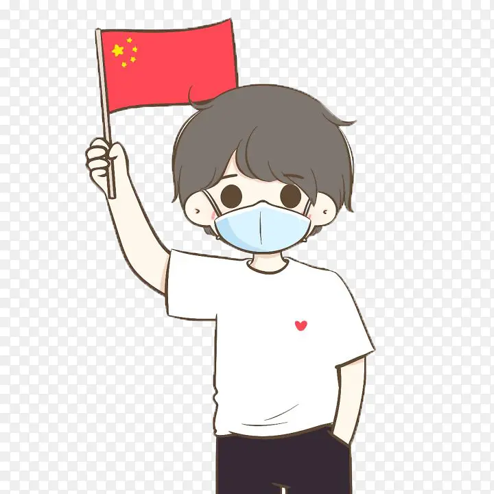 中国加油戴口罩防护