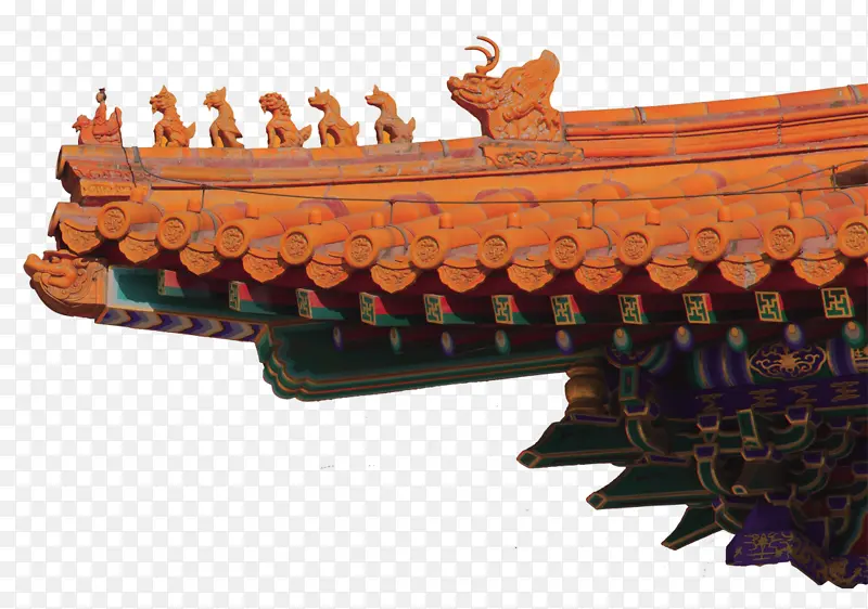 宫殿金色屋角素材