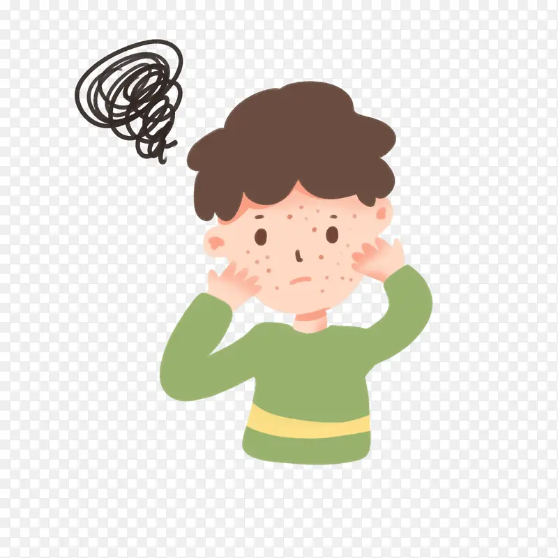 皮肤过敏的小男孩PNG图片素材下载_图片编号11164043-PNG素材网