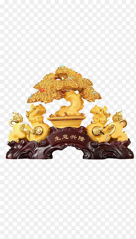 绒沙金 招财貔貅摆件 免扣 素材
