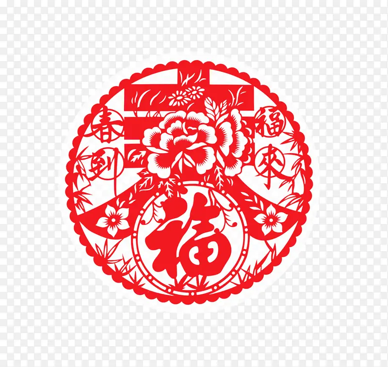 新年窗花  贴纸半透明