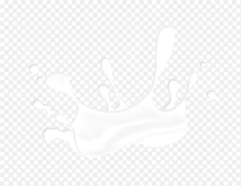 飞溅牛奶卡通插画