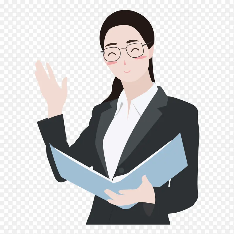 手绘扁平化女教师女老师PNG图片素材下载_图片编号11169084-PNG素材网