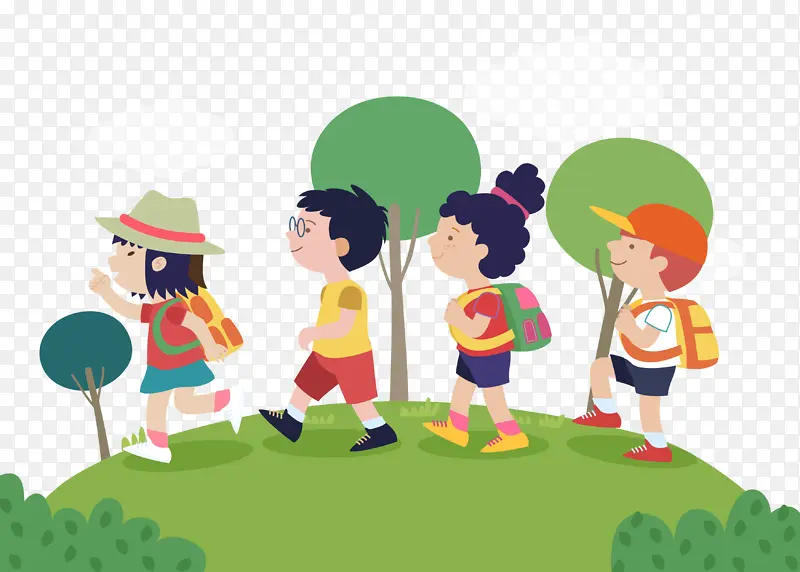 夏令营暑假野营郊游儿童小学
