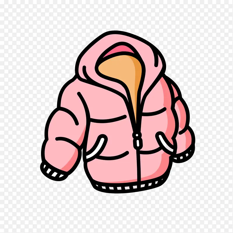手绘电商平台服装店促销款式棉袄